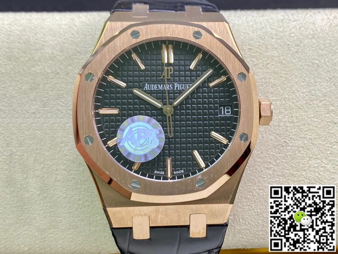 Audemars Piguet Royal Oak 15500OR.OO.D002CR.01 APS Factory 1:1 Best Edition Replica Watch Leather Strap